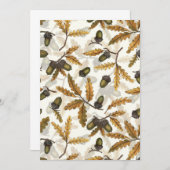 どんぐりとオーク離れの白い上に (正面/裏面)