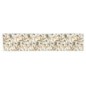 どんぐりとオーク離れの白い上に ショートテーブルランナー (横)