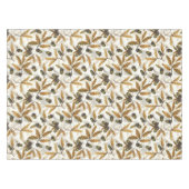 どんぐりとオーク離れの白い上に テーブルクロス (正面(横))