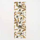 どんぐりとオーク離れの白い上に ヨガマット (正面)