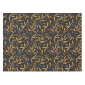 どんぐりとオーク離れ材の黒 テーブルクロス (正面(横))