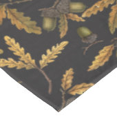 どんぐりとオーク離れ材の黒 テーブルクロス (アングル)