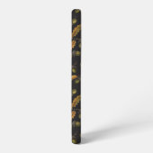 どんぐりとオーク離れ材の黒 SAMSUNG GALAXYケース (左側面)