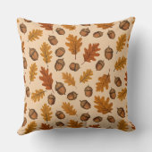 どんぐりとオーク離れ材 | ウッドランドオータム装飾用クッション クッション (裏面)