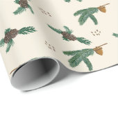 どんぐりと松 ラッピングペーパー (ロールコーナー)