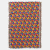 どんぐりと葉I スローブランケット (正面縦)