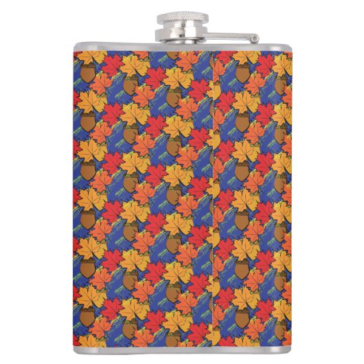 どんぐりと葉I フラスク (裏面)