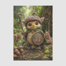 どんぐりの守護者 かわいい森のモンスター 薄葉紙
