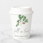 どんぐりの枝 ウェディングパーティー 紙コップ (正面)