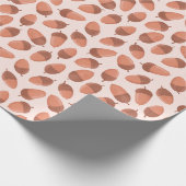 どんぐりの模様 ラッピングペーパー (角)