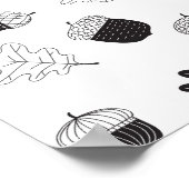 どんぐりや葉り ポスター (角)