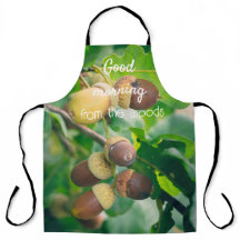 どんぐりを持つオークの枝