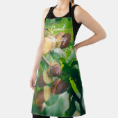 どんぐりを持つオークの枝 エプロン (インサイチュ)