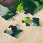 どんぐりを持つオークの枝 ジグソーパズル (側面)