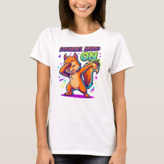 どんぐりイラストでリスモードオン Tシャツ