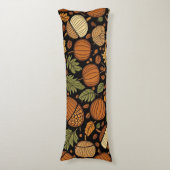 どんぐり模様の収穫日秋の装飾 ボディピロー (正面縦)