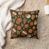 どんぐり模様 ハーベストデー オータムデコレーション クッション (ブランケット)