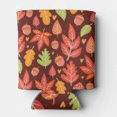 どんぐり、紅葉、森林壁紙 缶クーラー (裏面)