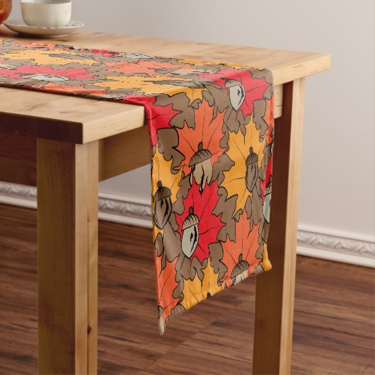 どんこ葉とV ショートテーブルランナー (インサイチュ)