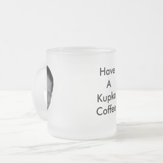 どんちゃん騒ぎ媒体のKupkaのコーヒー・マグ フロストグラスマグカップ (正面左)