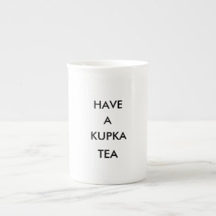 どんちゃん騒ぎ媒体のKupkaのティーカップ ボーンチャイナマグカップ