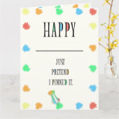 どんなお祝いにもハッピー カード (黄色い花)