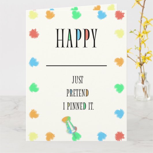 どんなお祝いにもハッピー カード (黄色い花)