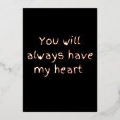 どんなことがあっても私の心はあなたのものよ 箔シーズンカード (正面)