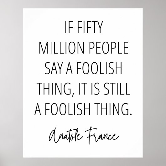 どんなにばかなことをしても愚かなことだ ポスター (正面)