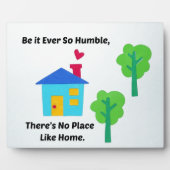 どんなにへりくだっても、家に限る。 フォトプラーク (正面)