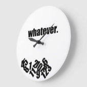 どんなに乱雑な数字でもウォールクロック ラージ壁時計 (傾斜)