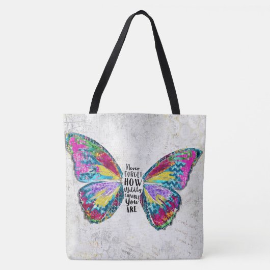 どんなに勢忘れいよく働くかは知らん トートバッグ (正面)