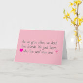 どんなに年をとっても*BFF誕生日* カード (黄色い花)