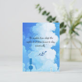 "どんなに深いの夜" – アニ感動的 ポストカード (スタンド正面)