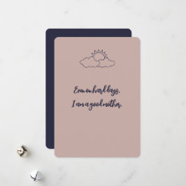 どんなに辛い日でも、私は良い母親であるという affirmation シーズンカード