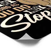 どんなに遅く行っても引用文の怠けおもしろいの日ではない ポスター (角)