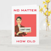 どんなに"古い"あなたは素晴らしい誕生日に見える カード (黄色い花)