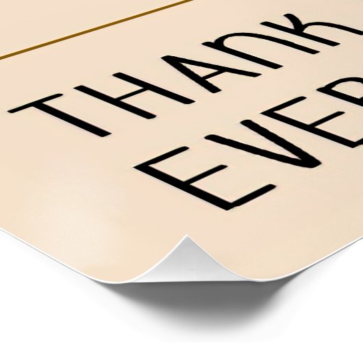 どんなふうに切っても、私たちはあなたにとても感謝している ポスター (コーナー)