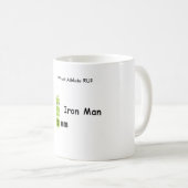 どんなアスリートRUか。 -私は鉄の人です コーヒーマグカップ (正面右)