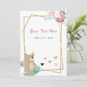 どんなイベントにもベアの招待状 招待状 (スタンド正面)