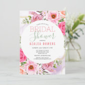 どんなイベントにも使えるフラワー・ウォーターカラー招待状 招待状 (スタンド正面)