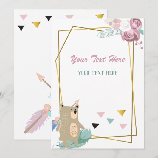 どんなイベントにも使える招待状 招待状 (正面/裏面)