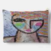 どんなオリジナル抽象芸術アート アクセサリーポーチ (裏面)