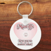 どんなキーチェーンでもマスティフスはあなたを愛する キーホルダー (正面)
