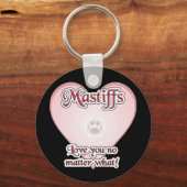 どんなキーチェーンでもマスティフスはあなたを愛する キーホルダー (正面)