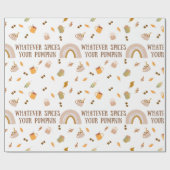 どんなスパイスがあなたのカボチャの包装紙 ラッピングペーパー (フラット)