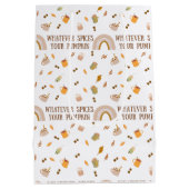 どんなスパイスがあなたのカボチャ抱き枕 ミディアムペーパーバッグ (裏面)