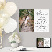 どんなテーマのブライダルシャワーでもウェルカムカリグラフィー写真 ポスター