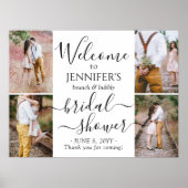 どんなテーマのブライダルシャワーも歓迎 4枚の写真のコラージュ ポスター (正面)