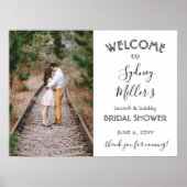 どんなテーマのブライダルシャワーも エレガントな写真で歓迎です ポスター (正面)